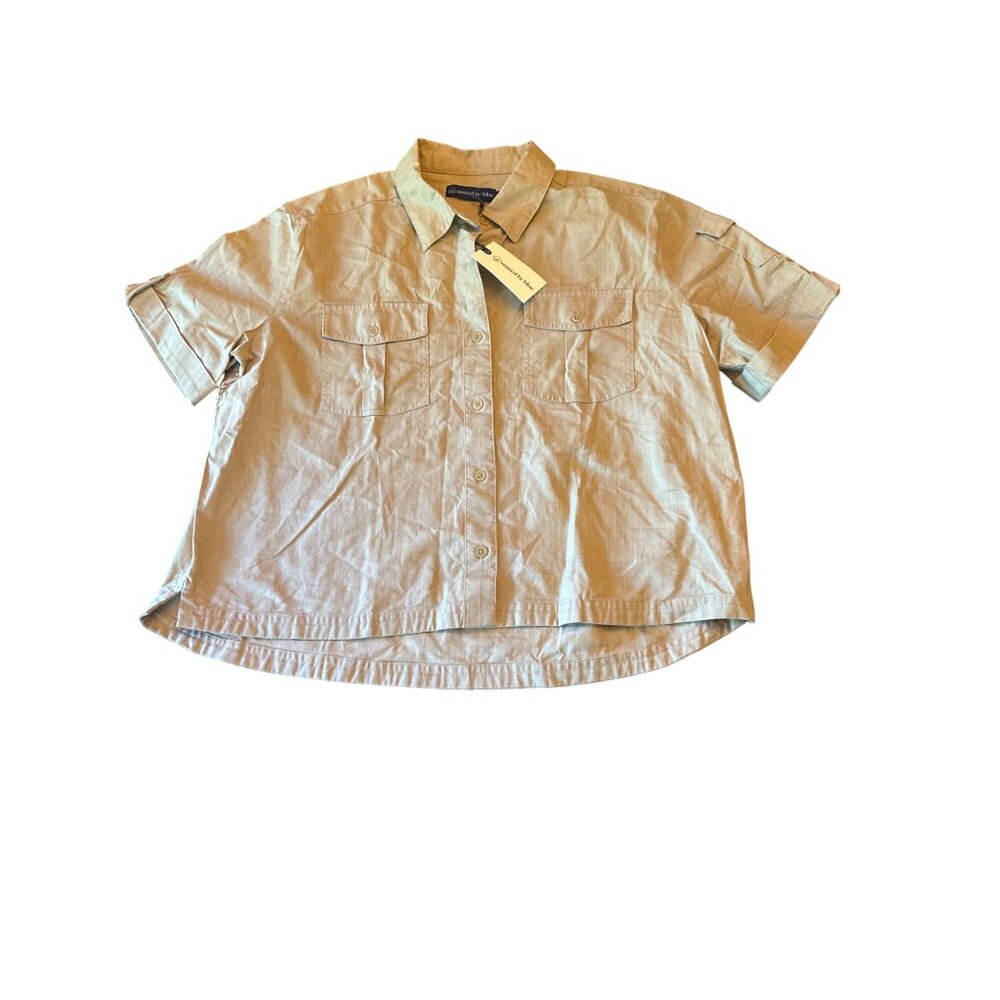United By‎ Blue Womens Utility Shirt Flax M Organic Cotton